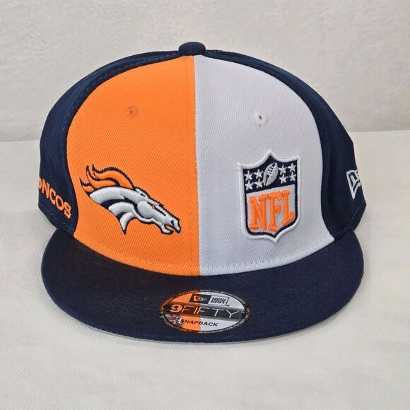 Denver Broncos Hat Cap Snap Back NFL Football Blue Orange New Era Mens Broncos - Picture 1 of 13